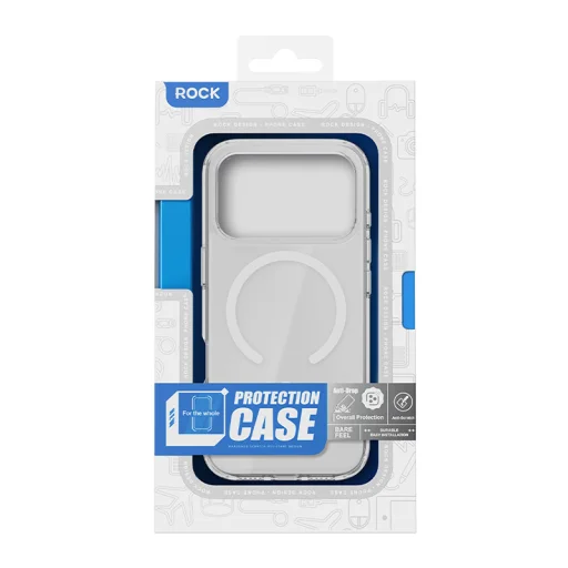  iPhone 17 Air átlátszó Rock Crystal Shield Series Mágneses tok - 9