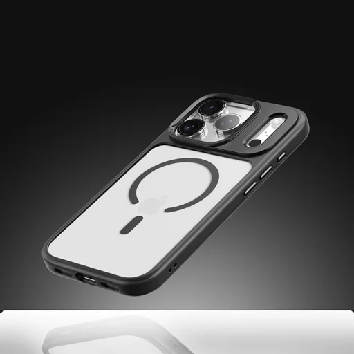  iPhone 17 Air átlátszó-fekete Rock Guard Lens Protection Series mágneses tok - 2