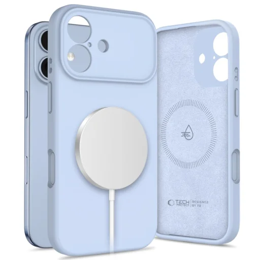 iPhone 17 Tech-protect Silicone Mist Blue tok - 1