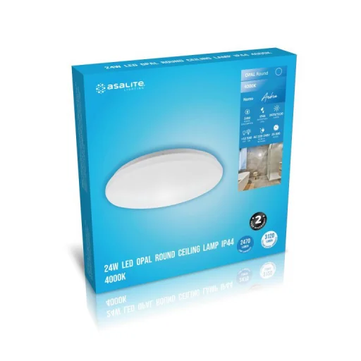 Asalite LED Mennyezeti Lámpa Andrea IP44 24W 4000K (2470 lumen) Kerek - 4