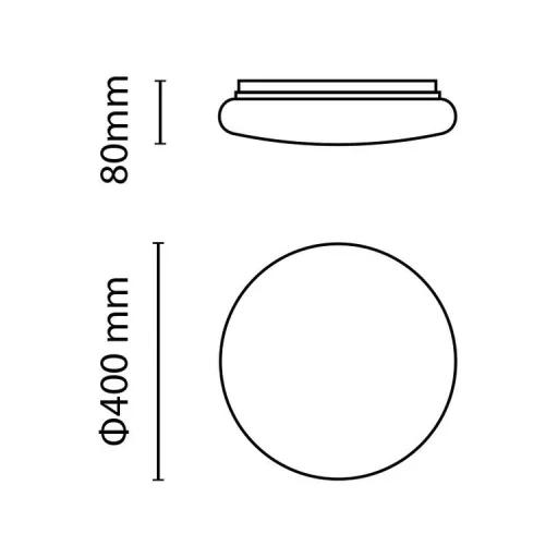 Asalite LED Mennyezeti Lámpa EMILY 36W 3000K (3240 lumen) Kerek/Csillagos - 5