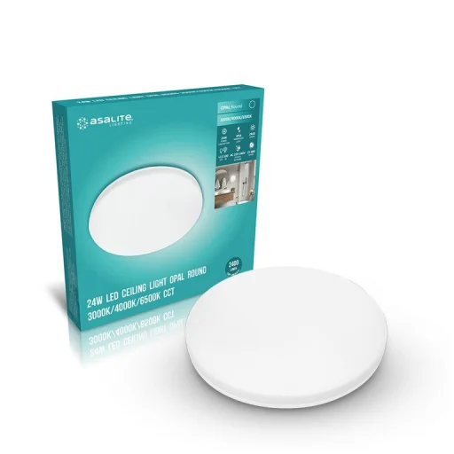 Asalite LED Mennyezeti Lámpa IP54 24W 3000K/4000K/6500K (2400 lumen) Kerek CCT - 2