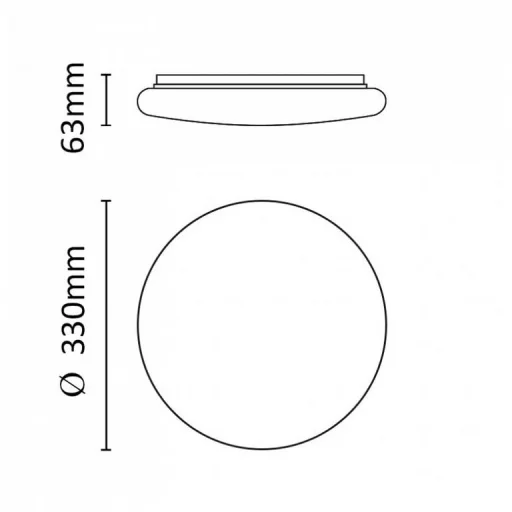 Asalite LED Mennyezeti Lámpa JULIA 24W 3000K (2050 lumen) Kerek - 4