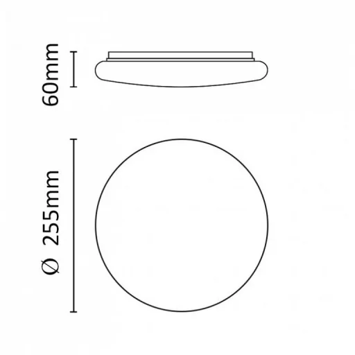 Asalite LED Mennyezeti Lámpa KATE 12W 3000K (1050 lumen) Kerek - 4