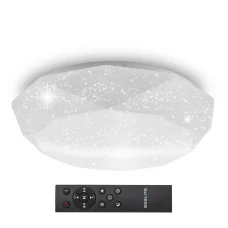 Asalite LED Mennyezeti Lámpa LIZA 48W 3000K/4000K/6500K (4080 lumen) Gyémánt/Csillagos + Távirányító CCT