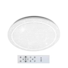 Asalite LED Mennyezeti Lámpa MIA 50W 3000K/4000K/6500K (3500 lumen) Kerek/Csillagos + RF Távirányító 3CCT+RGB