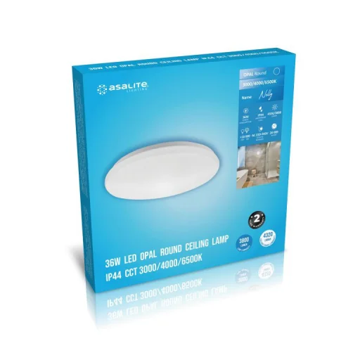 Asalite LED Mennyezeti Lámpa Nelly IP44 36W (3800 lumen) Kerek CCT - 6
