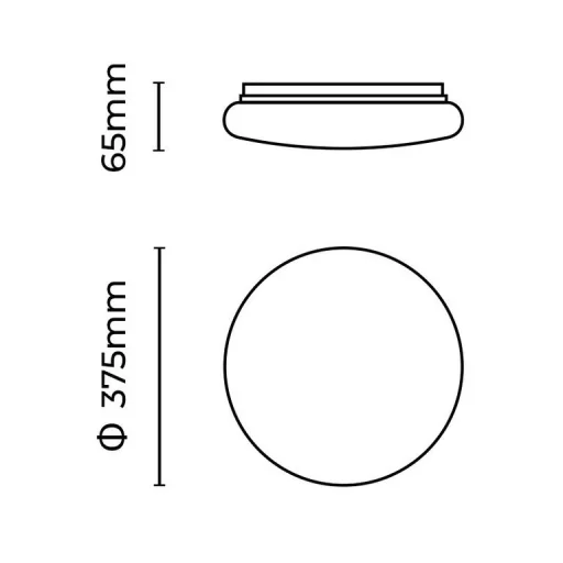 Asalite LED Mennyezeti Lámpa Nelly IP44 36W (3800 lumen) Kerek CCT - 7