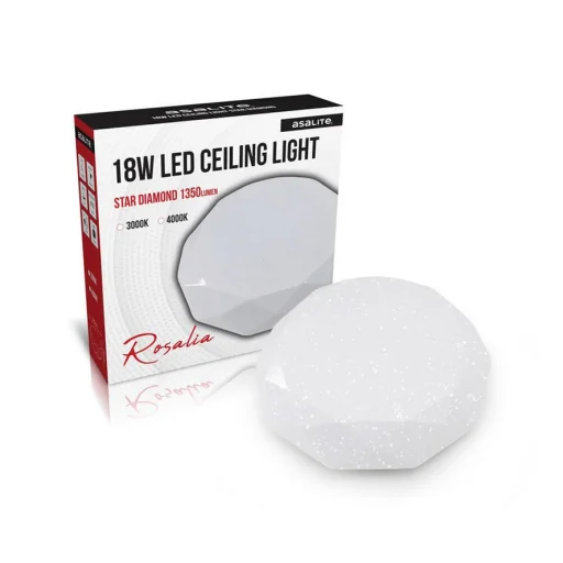 Asalite LED Mennyezeti Lámpa ROSALIA 18W 3000K (1350 lumen) Gyémánt/Csillagos - 2