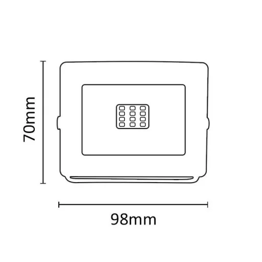 Asalite LED Fehér Reflektor Slim 10W 4500K (900 lumen) - 5