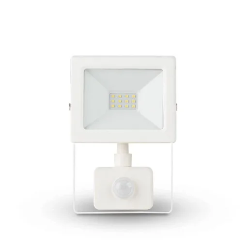 Asalite LED Fehér Reflektor Slim 10W 4500K (900 lumen) + Mozgásérzékelő Szenzor - 1