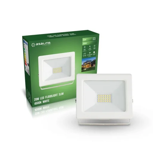 Asalite LED Fehér Reflektor Slim 20W 4500K (1800 lumen) - 2