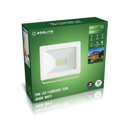 Asalite LED Fehér Reflektor Slim 20W 4500K (1800 lumen) - 3