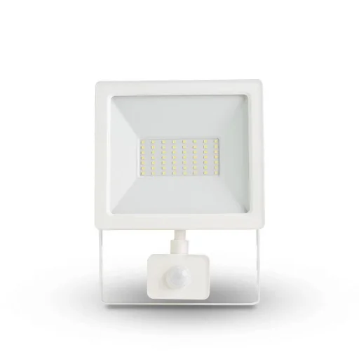 Asalite LED Fehér Reflektor Slim 50W 4500K (4500 lumen) + Mozgásérzékelő Szenzor - 1
