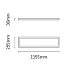 Asalite Prémium LED Panel BackLit 120x30cm 36W 4000K (5000 lumen) LIFUD UGR<19 - 7