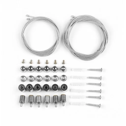 Asalite LED Panel Függesztő Drót Sodrony Szett (120x30cm) 6db-os - 2