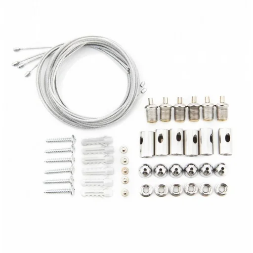 Asalite LED Panel Függesztő Drót Sodrony Szett (120x30cm) 6db-os - 1