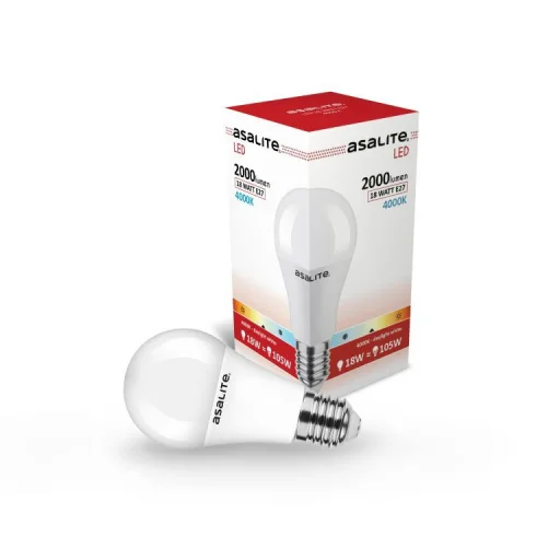 Asalite LED Izzó A65 gömb E27 18W 4000K (2000 lumen) - 1