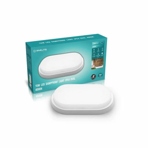 Asalite LED Cseppálló Lámpa IP54 15W 4000K (1200 lumen) Ovális - 2