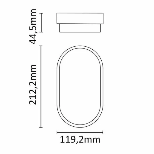 Asalite LED Cseppálló Lámpa IP54 15W 4000K (1200 lumen) Ovális - 6