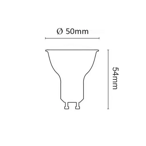 Asalite LED Izzó GU10 spot 5W 6500K (430 lumen) - 4