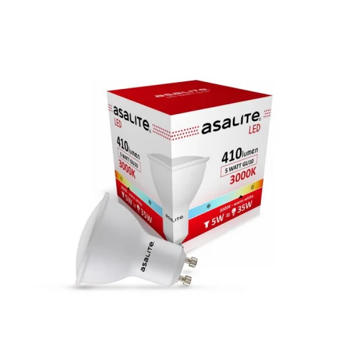 Asalite LED Izzó GU10 spot 5W 3000K (410 lumen) - 1