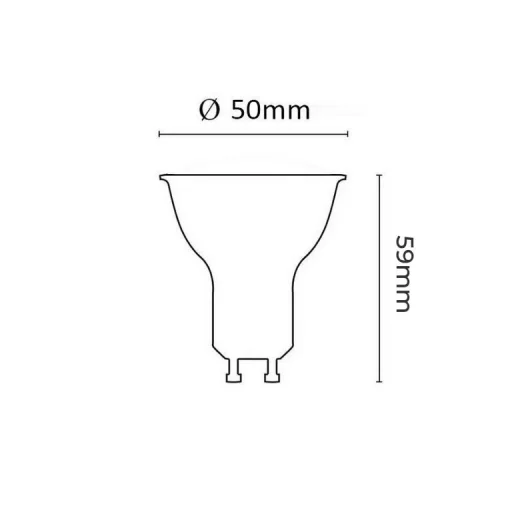 Asalite LED Izzó GU10 spot 5W 4000K (430 lumen) - 4