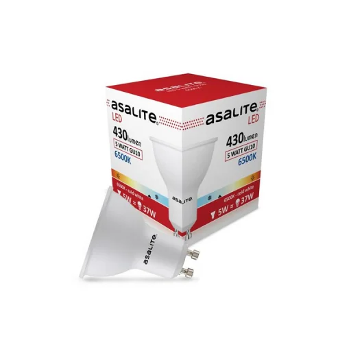 Asalite LED Izzó GU10 spot 5W 6500K (430 lumen) - 1