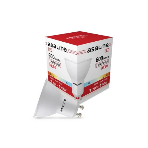 Asalite LED Izzó GU10 spot 7W 3000K (600 lumen) - 1