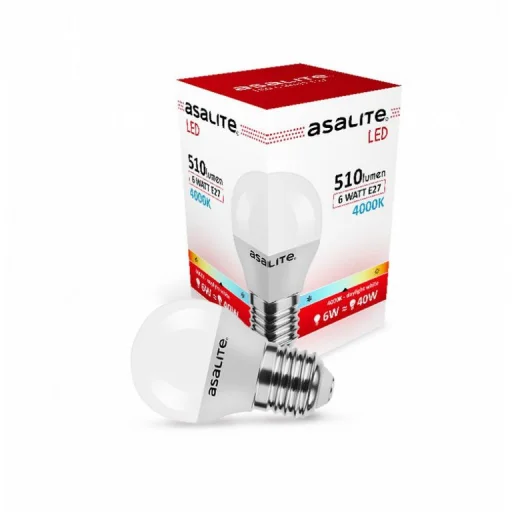 Asalite LED Izzó G45 mini gömb E27 6W 4000K (510 lumen) - 1