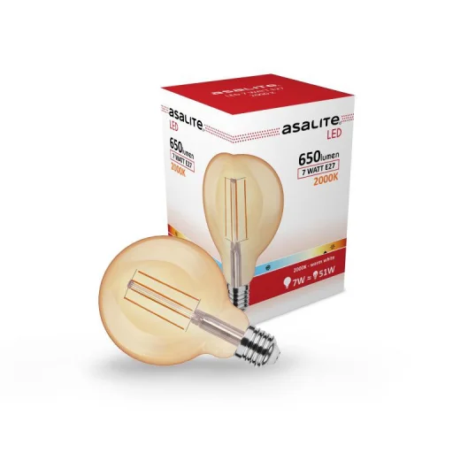 Asalite LED Izzó G95 filament E27 7W 2000K (650 lumen) - 1