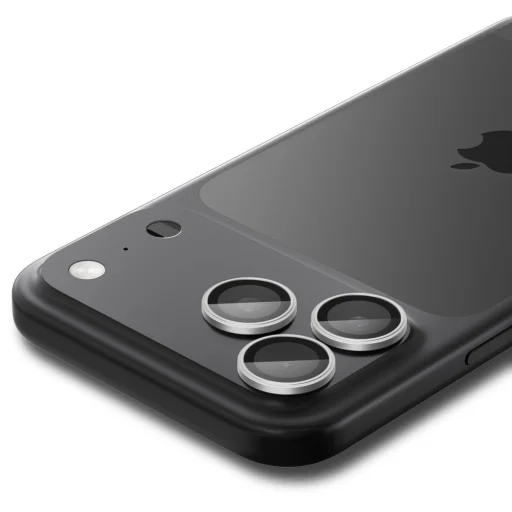 iPhone 14 Pro / Pro Max / 15 Pro / Pro Max / 16 Pro / Pro Max / 17 Pro / Pro Max Spigen Optik Pro Glas.tr "Ez Fit" Kamera védő 2-pack Ezüst üvegfólia - 4