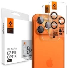 iPhone 14 Pro / Pro Max / 15 Pro / Pro Max / 16 Pro / Pro Max / 17 Pro / Pro Max Optik Pro Glas.tr ”Ez Fit” kamera védő 2-csomag narancs üvegfólia