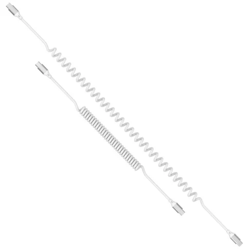 4smarts spirális USB-C - USB-C kábel 240W fehér - 2