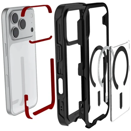 iPhone 17 Pro Ghostek Atomic Slim MagSafe fekete tok - 5