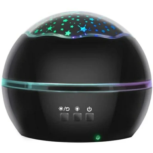 Éjjeli lámpa projektorral fekete LP16857 - 3