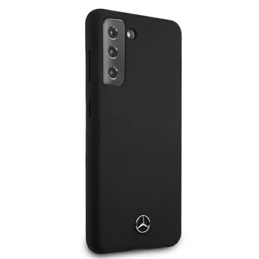 Samsung Galaxy S21 Plus Mercedes MEHCS21MSILBK fekete hardcase Silicone Line tok - 4
