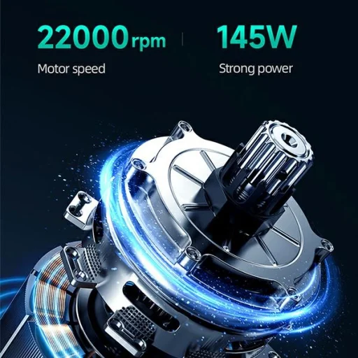 USAMS nyomásmosó 5000mAh + kerti tömlő 5m fekete - 6