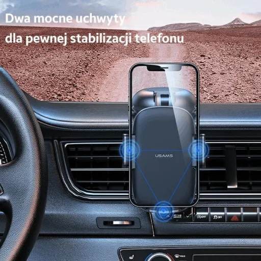 USAMS US-ZJ063 autós tartó műszerfalra/szélvédőre fekete - 6