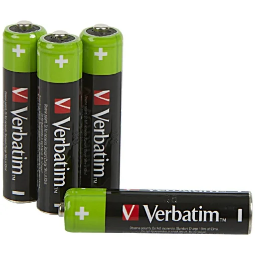 Verbatim NiMH AAA 950mAh Premium HR03 4db fekete újratölthető elem - 2