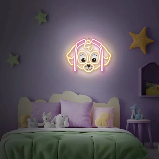 Neon LED lógó Paw Patrol plexin - Skye OW-130546 - 2