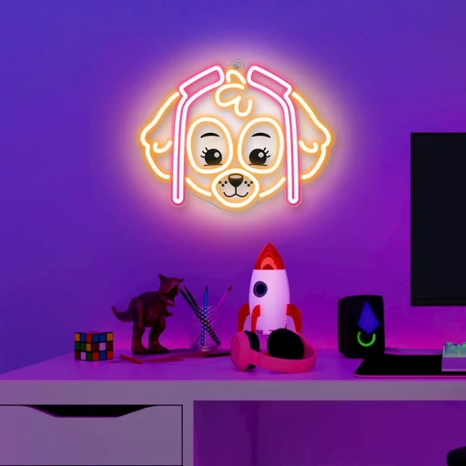 Neon LED lógó Paw Patrol plexin - Skye OW-130546 - 3