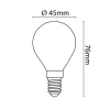 Halogén Izzó G45 mini gömb E14 18W 2800K (210 lumen) - 3