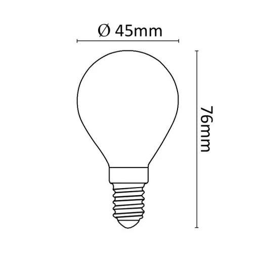 Halogén Izzó G45 mini gömb E14 28W 2800K (370 lumen) - 3