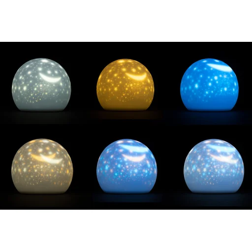 Asalite LED Éjjeli Lámpa Csillagos Gömb 1W - 4