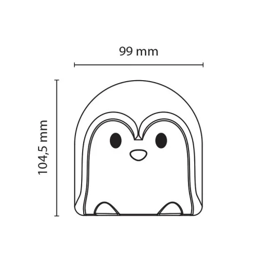 Asalite LED Éjjeli Lámpa Pingvin 1W - 8