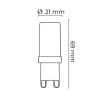 Asalite LED Izzó G9 6W 4000K (600 lumen) - 3