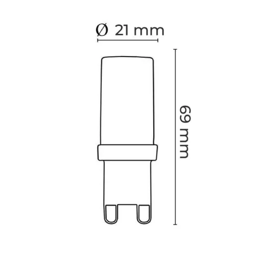 Asalite LED Izzó G9 6W 4000K (600 lumen) - 3