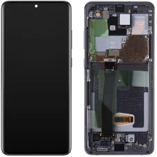 Samsung Galaxy S20 Ultra 5G G988 / S20 Ultra G988 LCD kijelzőmodul, fekete