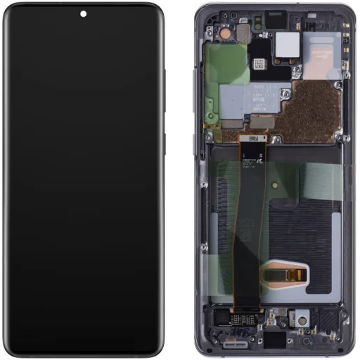 Samsung Galaxy S20 Ultra 5G G988 / S20 Ultra G988 LCD kijelzőmodul, fekete - 1